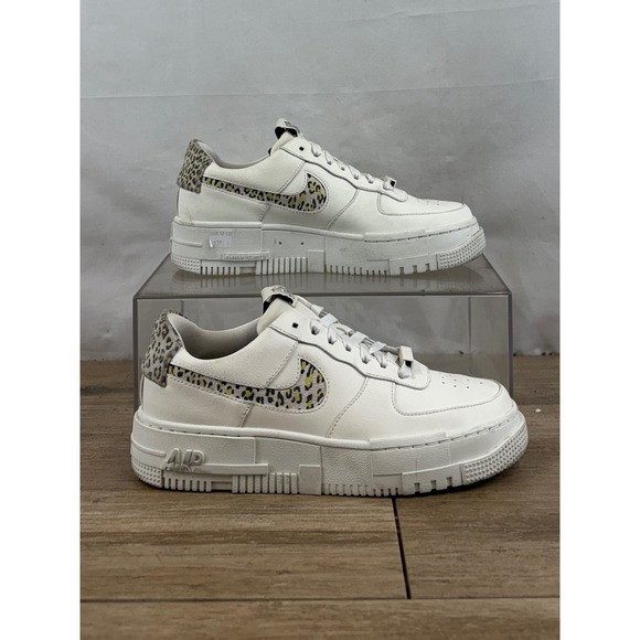 Nike Shoes - Nike Air Force 1 Pixel Leopard Print White Women Shoes Size 8.5 DH9632 101